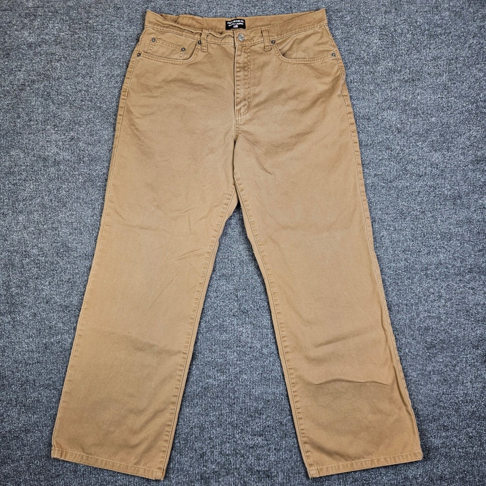 Polo Jeans Co Ralph Lauren Straight Jeans Men's 33 x29 Khaki Brown Cotton Twill